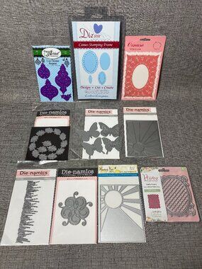 NOS Retired My Favorite Things Die Namics Craft Dies 10pc Mixed Lot